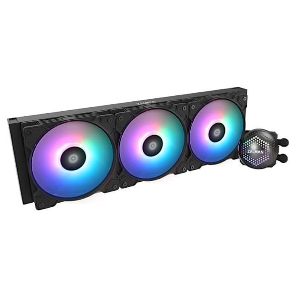 Zalman Alpha 36 musta 360 mm all-in-one vesijäähdytyssarja ARGB-taustavalolla
