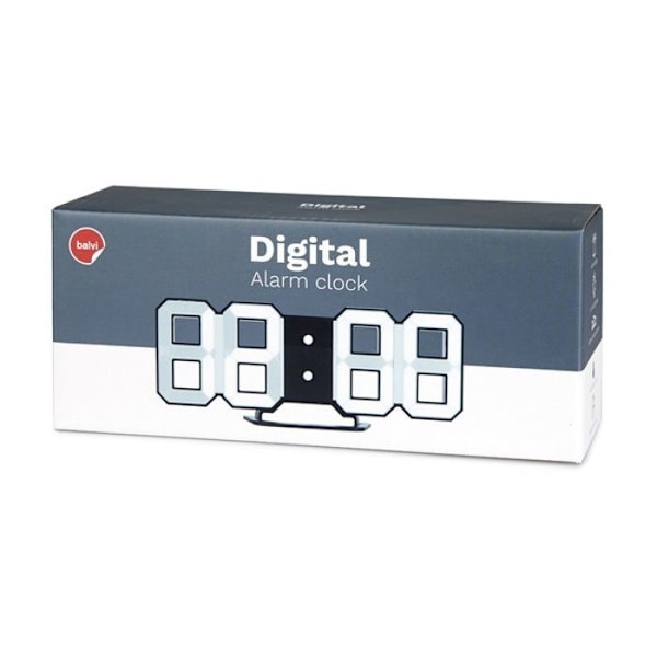 Väckarklocka - Balvi - Digital - Svart - Retro - Elektrisk svart