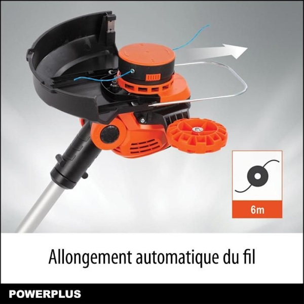 Powerplus Dual Power Coupe-Bordure Batteri POWDPG7546 - 40 V og 300 mm Ø, uden Batteri eller Oplader, Havearbejde 2 i 1 orange