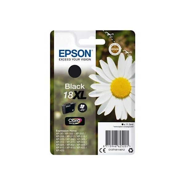 EPSON Cartridge T1811 - Daisy - Svart XL