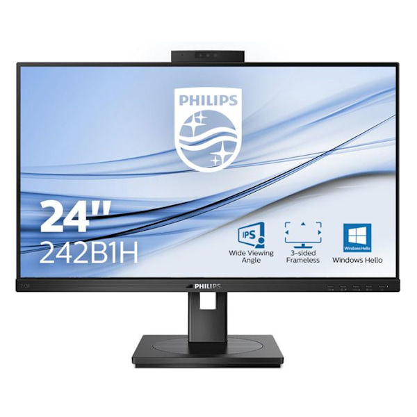 Philips 242B1H - 23,8 tuumaa - 1920x1080 - 75 Hz - FreeSync - Integroitu web-kamera