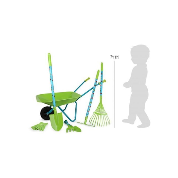 Have yourself a garden kit - Children - Wheelbarrow - Green - Self-assembly - Accessories included