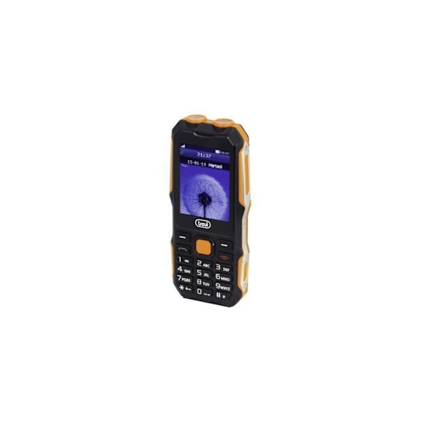 TREVI FORTE 70 ISKUNKESTO GSM-PUHELIN Sort og orange