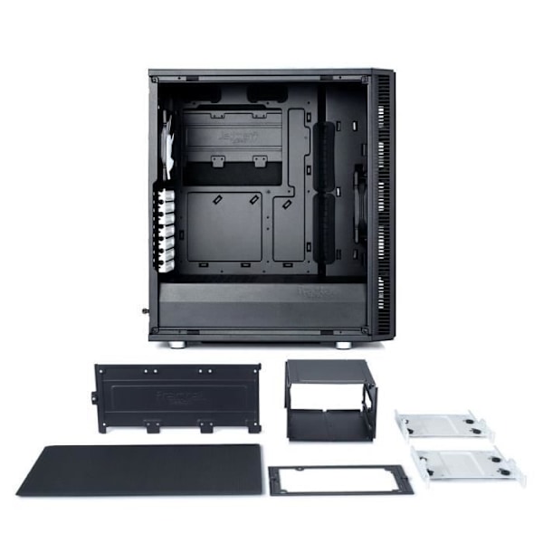 FRACTAL DESIGN PC CASE Define C - Medium Tower - Svart - ATX-format (FD-CA-DEF-C-BK)