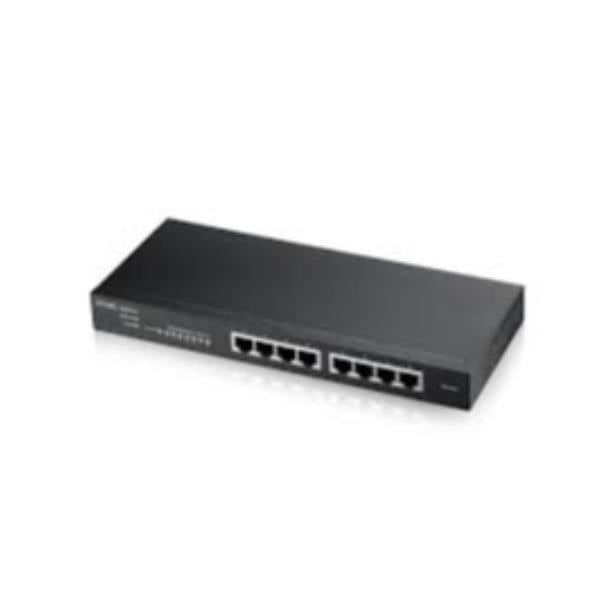 Zyxel GS1915-8 erillinen kytkin - Hallittu - 8 Ethernet-porttia - musta