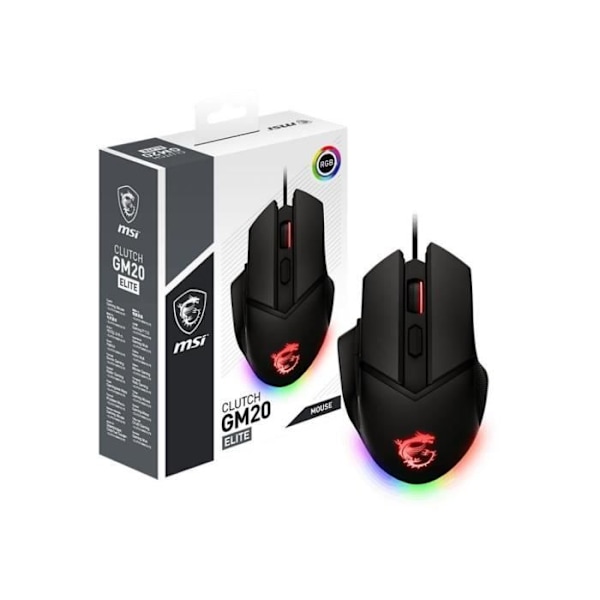Kablet gaming mus - MSI - CLUTCH GM20 ELITE sort