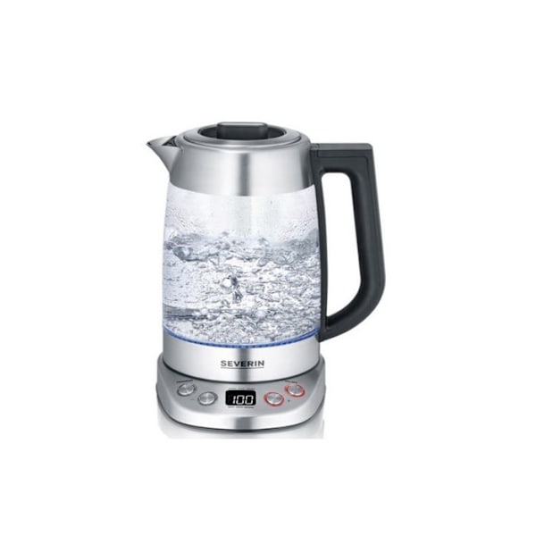 Kedel - SEVERIN - WK 3480 - 1,7L - 3000W - Justerbar Temperatur 40-100°C Glas / Rostfritt stål