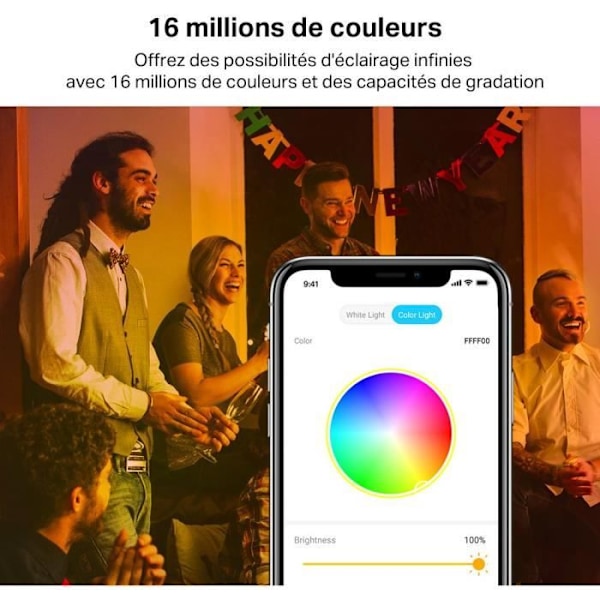 LED-remsa - TP-LINK - TAPO L900-5 - 5M - WiFi - RGB 16 miljoner färger - Kompatibel med Alexa, Google Home och Siri RGB 16 miljoner färger