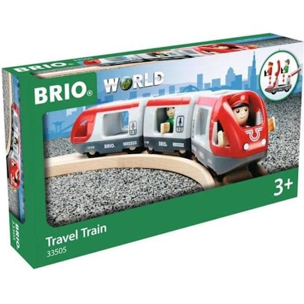 BRIO Passagertog - Træbane - Ravensburger - Blandet fra 3 år Blå