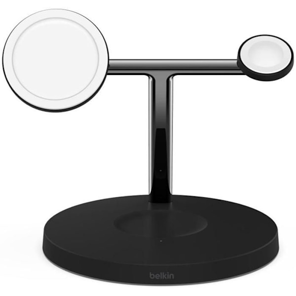 Lader - Belkin - Pro Magsafe 3-1 - Trådløs opladning - Kompatibel med smartphones - Sort Sort