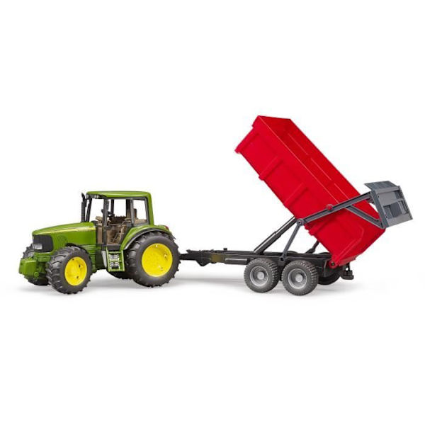 Traktor med vippevogn - BRUDER - JOHN DEERE 6920 - Terrængående - Børnelegetøj rød