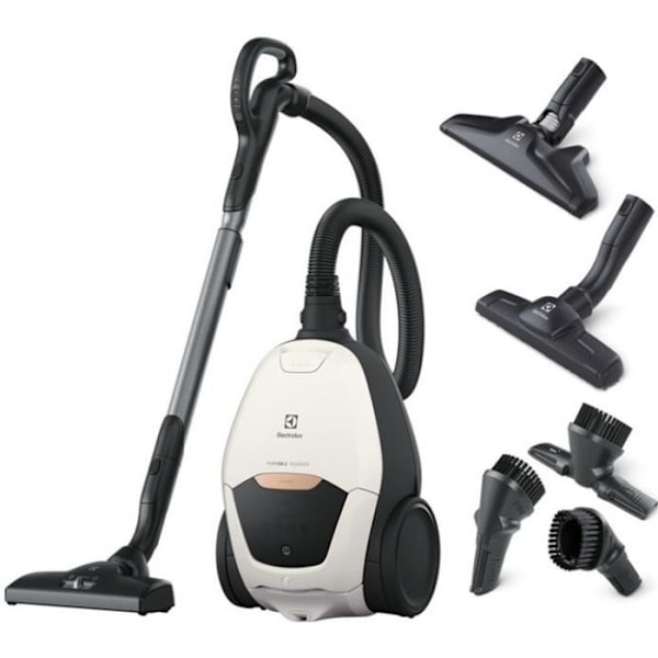 Electrolux PD82-ALRG kanisteripölynimuri - 500W - 57dB - Valkoinen - Laukku - SmartMode - PureSound Valkoinen
