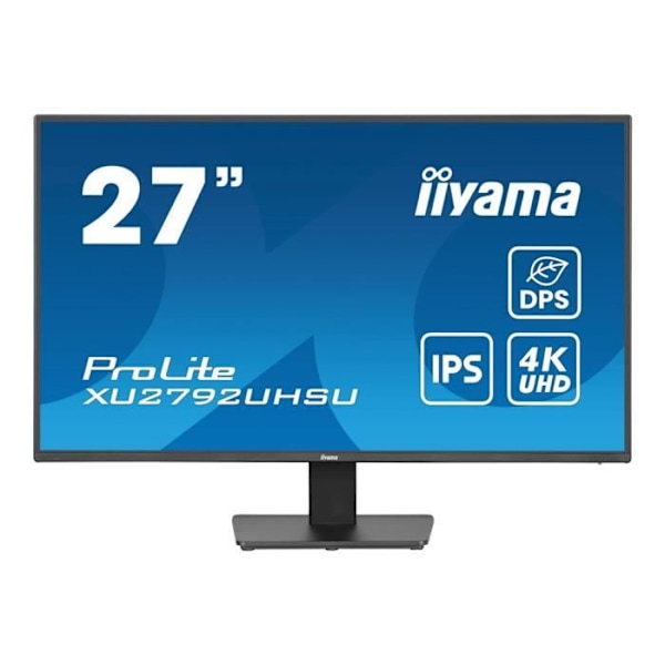 iiyama ProLite XU2792UHSU-B6 LED-skærm - 27" - 4K - IPS - 350 cd/m² - 1300:1 - 4 ms - HDMI, DisplayPort