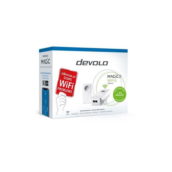 Devolo Magic 2 WiFi 6 CPL Starter Kit Hvid