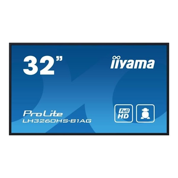 LCD-skærm - iiyama - ProLite LH3260HS-B1AG - 32 tommer - Full HD - LED-baggrundsbelyst