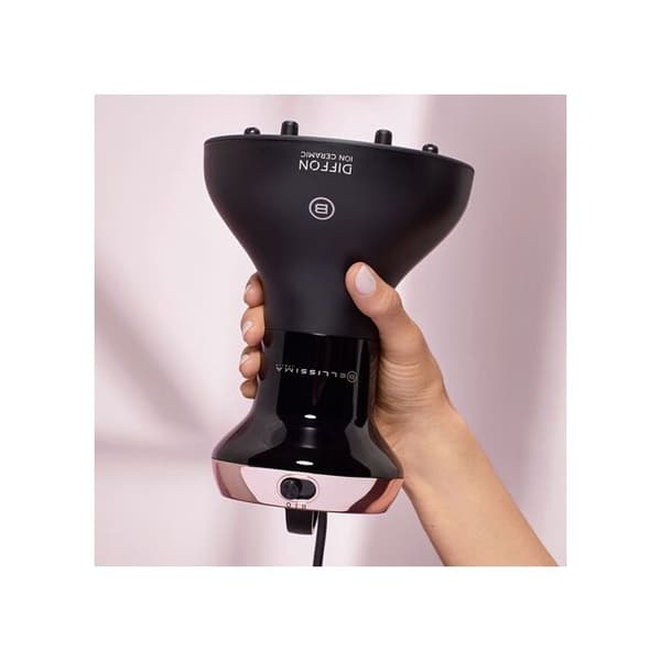 Hårblås - BELLISSIMA - Diffon Ion Keramik - 700W - Svart - Dubbel spänning Svart