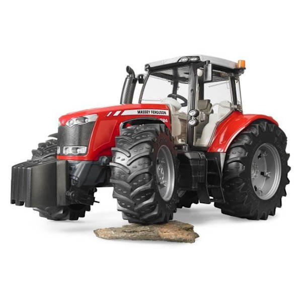 Massey Ferguson 7624 traktori - BRUDER - Avattava konepelti ja ohjaamon ovi Rød