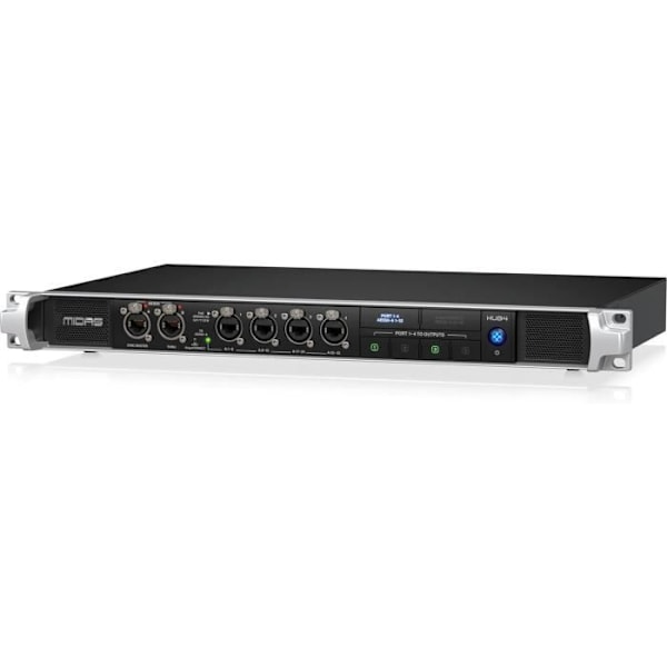 Midas HUB4 - Hub til monitorsystem med 4 PoE-porte til personlige mixere eller kompatible scenebokse