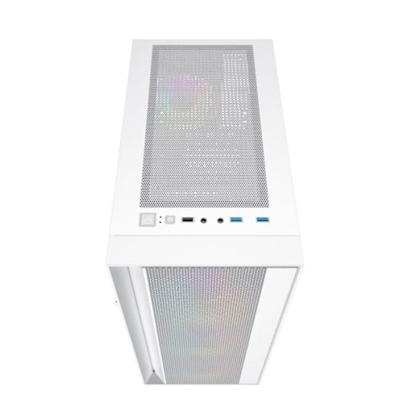 PC-fodral - Gembird sidopaneler Fornax 4000 ATX datorfodral - ARGB bakgrundsbelysning baltas