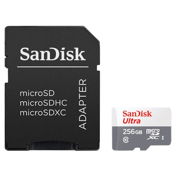 Muistikortti - SANDISK - SDSQUNR-256G-GN6TA - 256 Go - Micro SDXC - 100 Mo/s