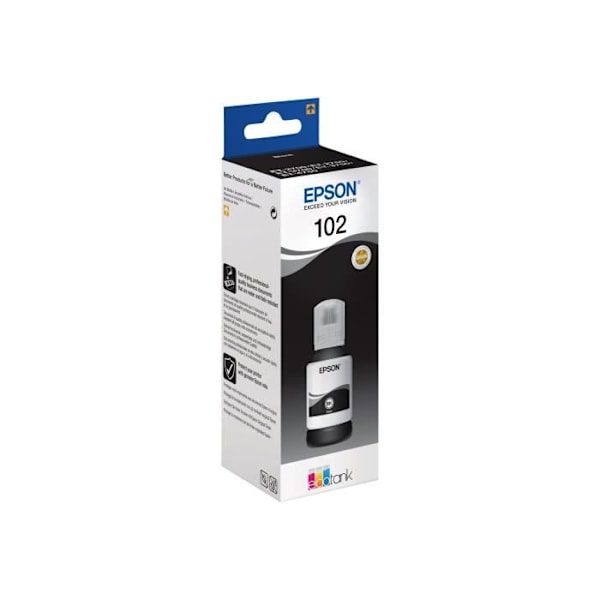 EPSON - Ecotank 102 sort flaske (C13T03R140)