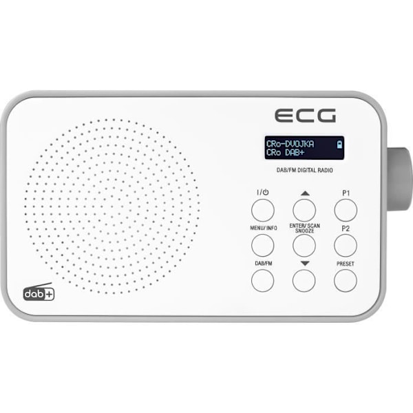 ECG RD 110 DAB Hvid DAB+/FM radio