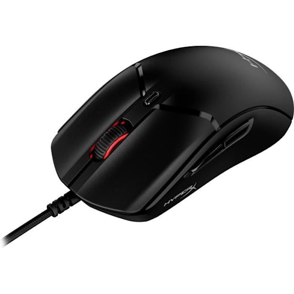 HyperX Pulsefire Haste 2 (svart) - trådbunden spelmus - högerhänt - 26 000 DPI optisk sensor - 6 knappar - bakgrundsbelysning