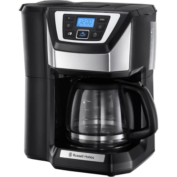 RUSSELL HOBBS 22000-56 Chester puoliautomaattinen suodatinkahvinkeitin, kahvimylly, erittäin hiljainen