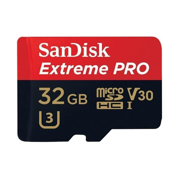 SanDisk Extreme Pro micro SDHC 32GB Class 10 UHS-I U3 V30 100 MB/s