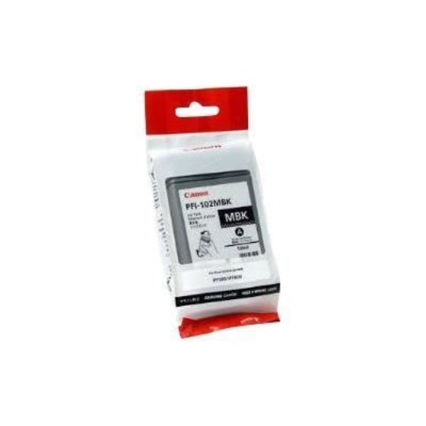 Mustesäiliö - CANON - LUCIA PFI-102 MBK - 130 ml - Mattamusta - Alkuperäinen