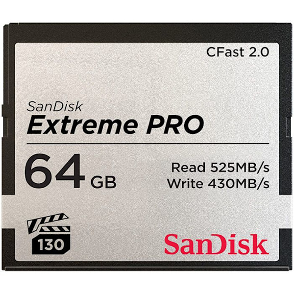 SANDISK Extreme Pro Cfast 2.0 64Gb 525Mb/S Vpg130