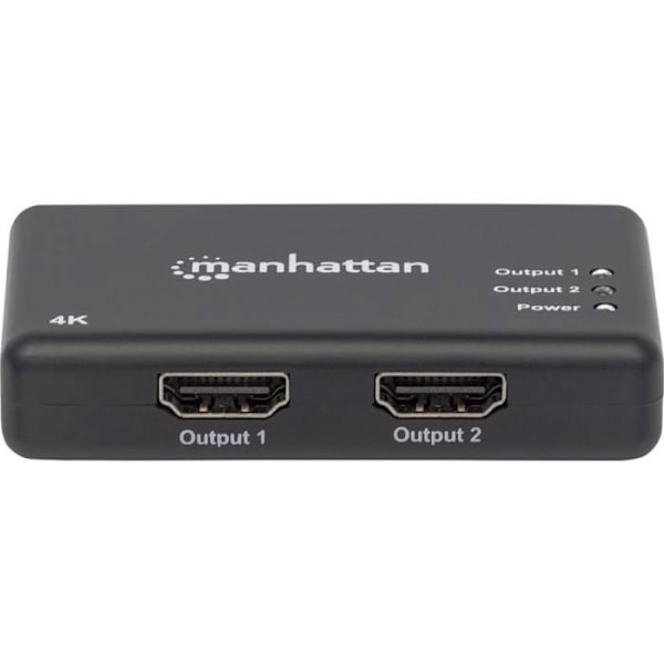 Manhattan 207669 2-ports HDMI splitter 4096 x 2160 pixlar svart