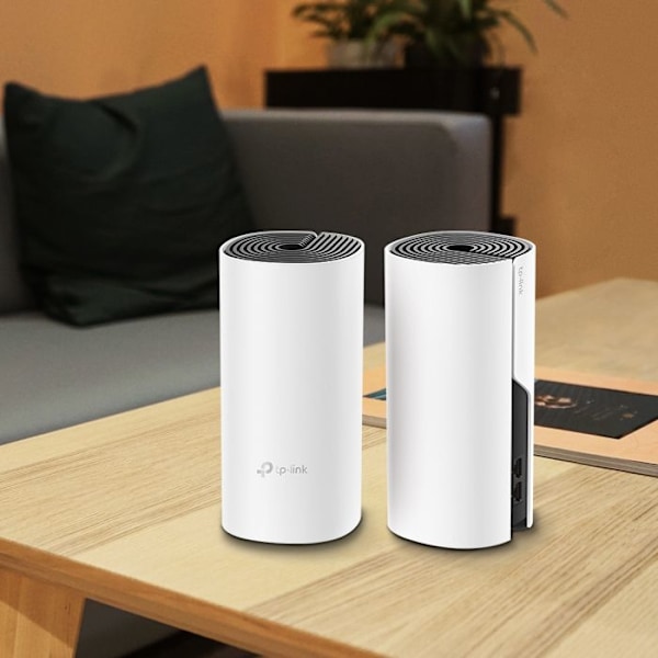 Wifi Router Tp-link Deco M4 (tvåpack) 2x Glan / 300mbps 2,4 Ghz / 5ghz 867mbps Direkt i stödet från insidan, från