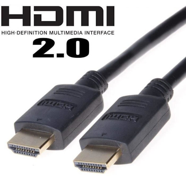 PremiumCord High Speed HDMI 2.0 Ethernet-kabel 2m guldbelagt - kphdm2-2
