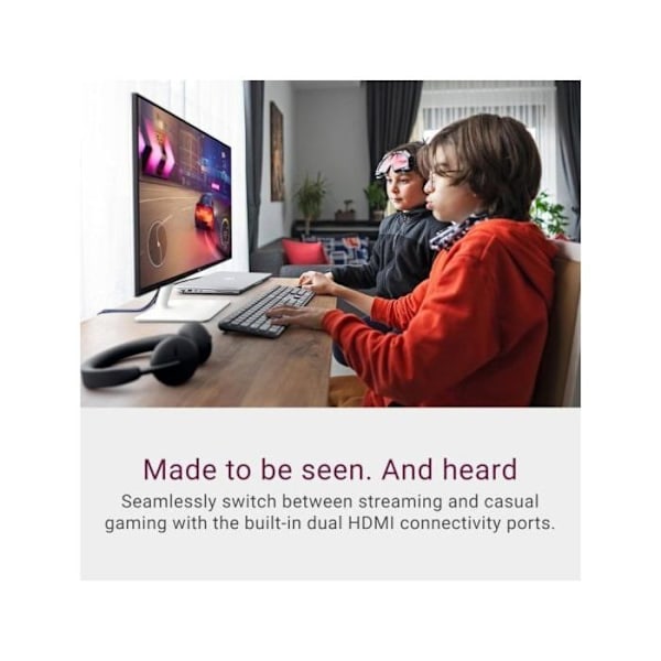 LED-skærm - DELL - S2425HS - 23,8 tommer - Full HD 1920 x 1080 - HDMI og DisplayPort