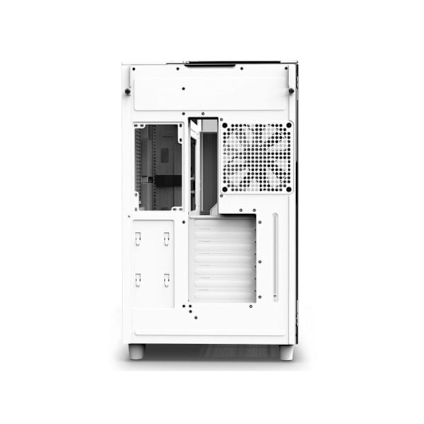 PC-kabinet - NZXT - H9 Elite - Hvid - Optimal køling - Tempereret glas - 10 blæsere