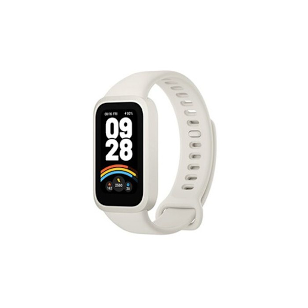 Forbundet armbånd - Xiaomi - Smart Band 9 Active - AMOLED-skærm - Aktivitetssporing - 5 ATM vandtæt hvid