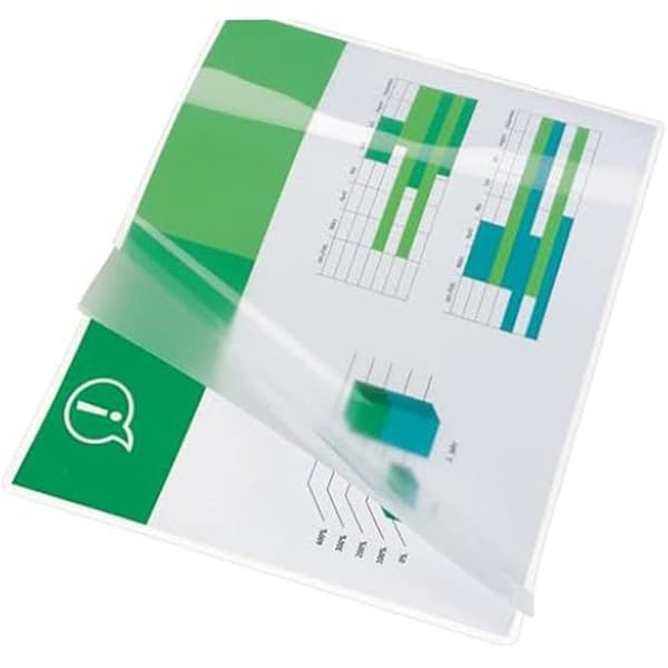 Lamineringstäckningar - GBC - Förpackning med 25 - Transparent - 216 x 303 mm - Hög glans Transparent