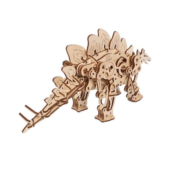 Stegosaurus - Ugears - 3D puzzle i træ Beige