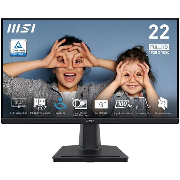 MSI PRO MP225 Sort