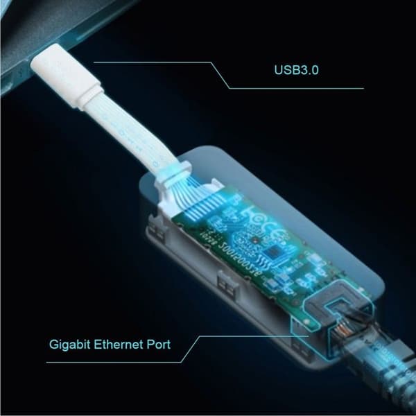 TP-LINK UE300C nätverksadapter 10 / 100 / 1000 MBit/s USB-C®
