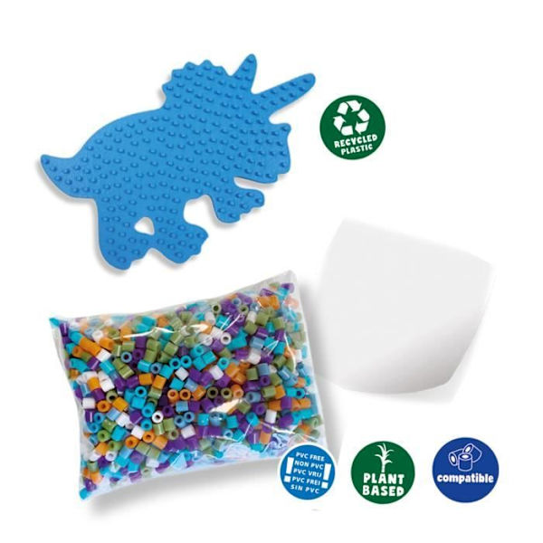 Green Beedz - Triceratops Iron-on Bead Kit