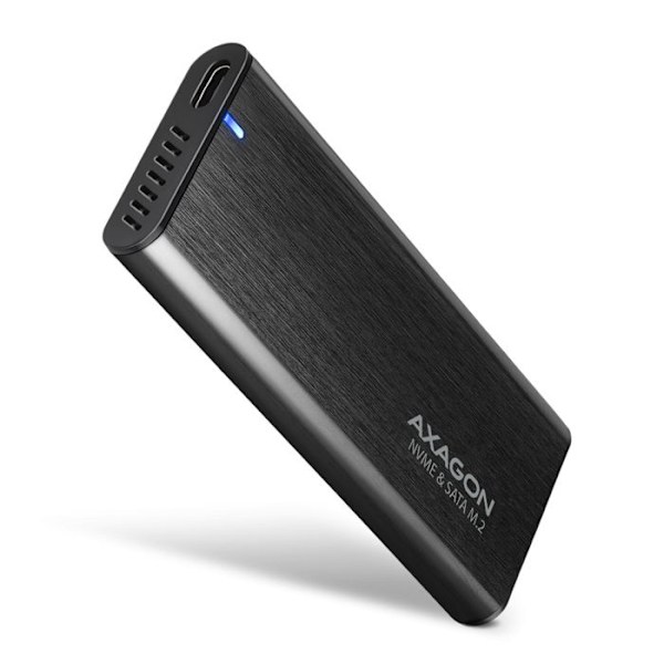 AXAGON EEM2-SB2 USB-C 3.2 Gen 2, M.2 SSD Gehäuse - Schwarz - 8595247907097 Sort