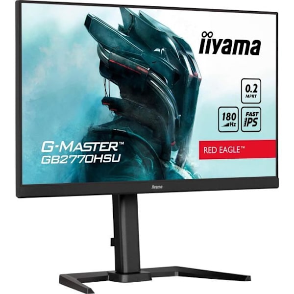 PC-skærm - IIYAMA - GB2770HSU-B6 - 27" IPS FHD 1920 x 1080 - 0,2ms - 180Hz - HDMI DP - Sort Sort