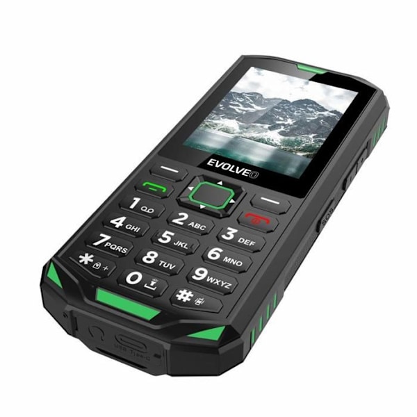 EVOLVEO StrongPhone X5 sort-grøn