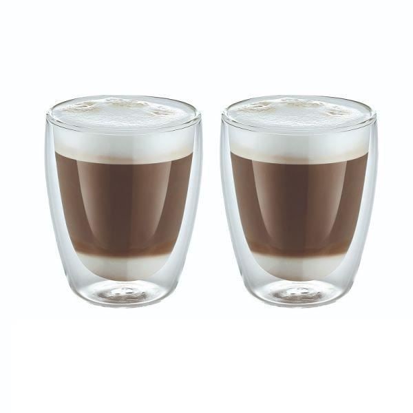 Kaksiseinäiset lasit - WEIS - 2 kappaletta - 220 ml - Borosilikaatti - Konepesun kestävä