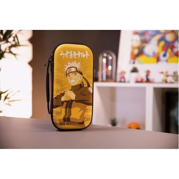 Naruto Shippuden suoja- ja kuljetuskotelo - KONIX - Nintendo Switch ja Switch OLED - Säilytystila 8 pelille - Naruto-aihe sort