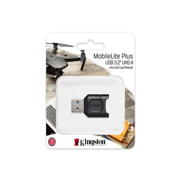 Kortlæser - KINGSTON - MobileLite Plus - UHS-II - microSDHC/SDXC - Kompatibel med UHS-II
