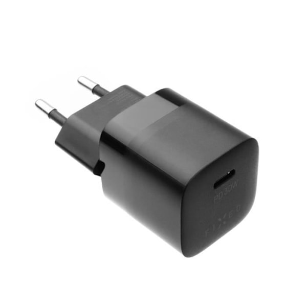 FAST mininetværksoplader med USB-C-udgang og PD-understøttelse, 30W, sort