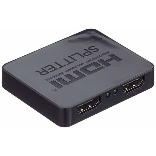 Premiumcord - khsplit2c - HDMI Splitter 1 til 2 porte 3D 4K x 2K Full HD med USB-strømforsyning